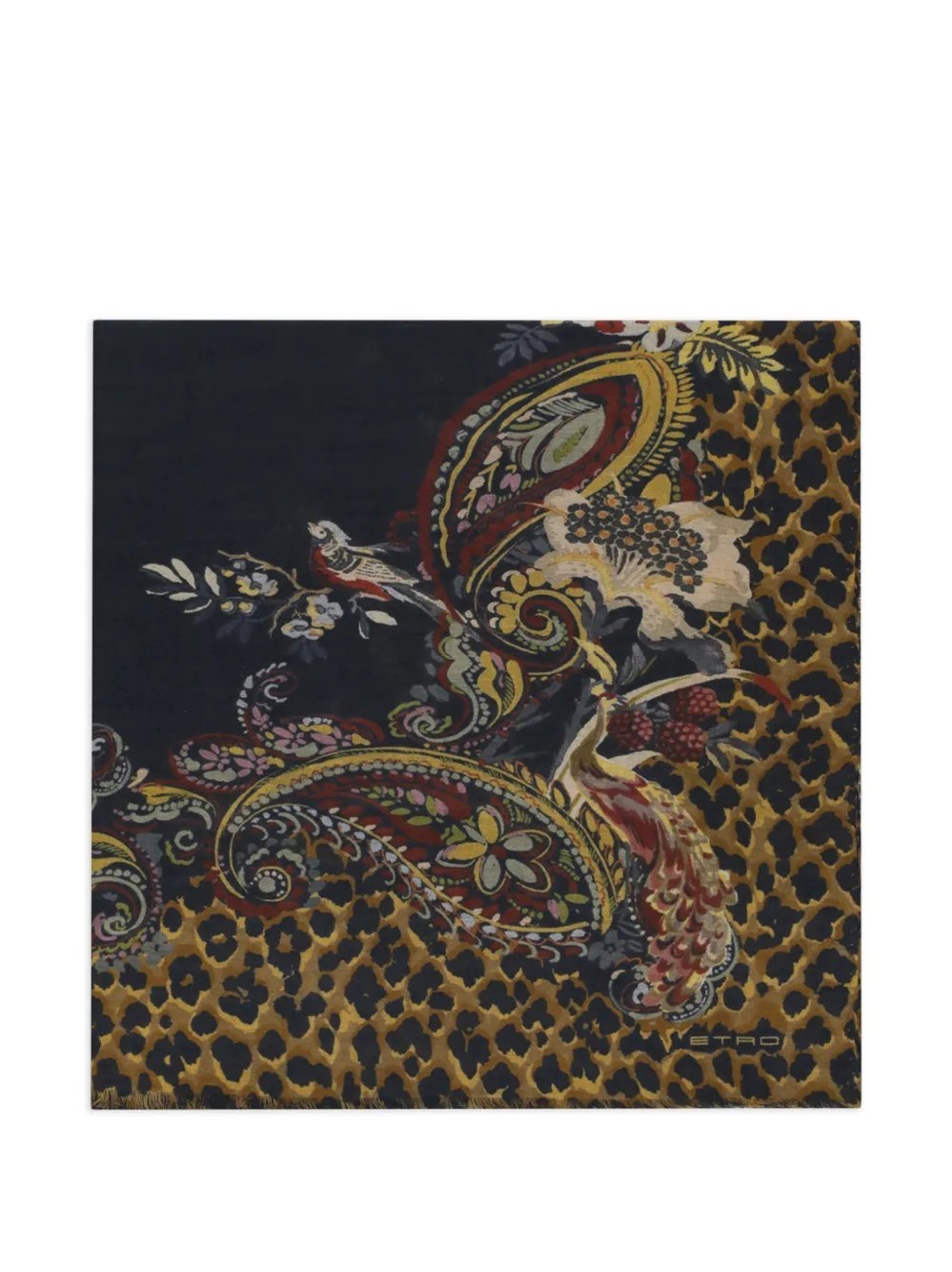 ETRO ETRO Animalier Print Scarf　ETRO アニマリエ プリント スカーフ