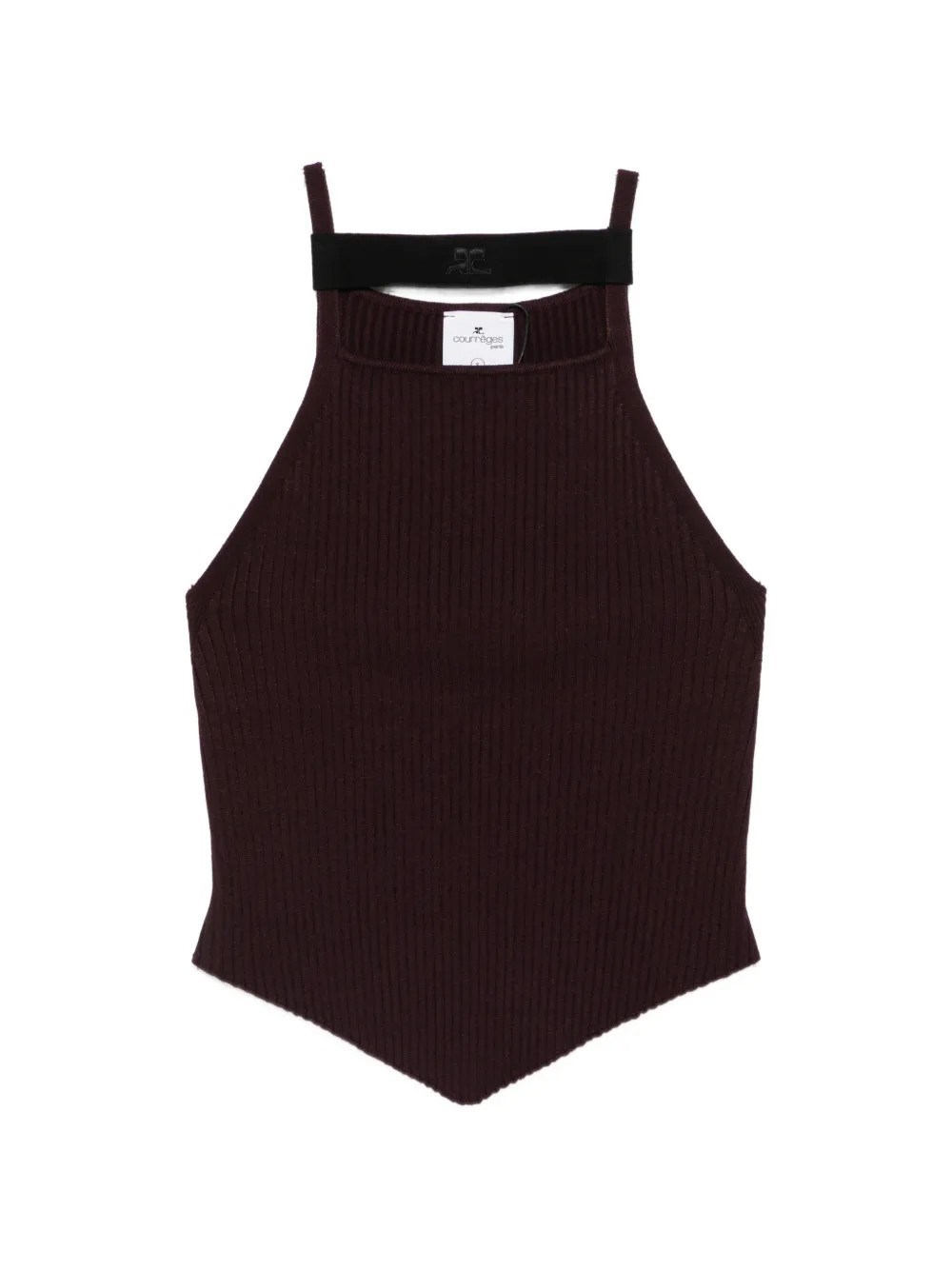 Courreges COURREGES Ribbed Tank Top　COURREGES リブタンクトップ