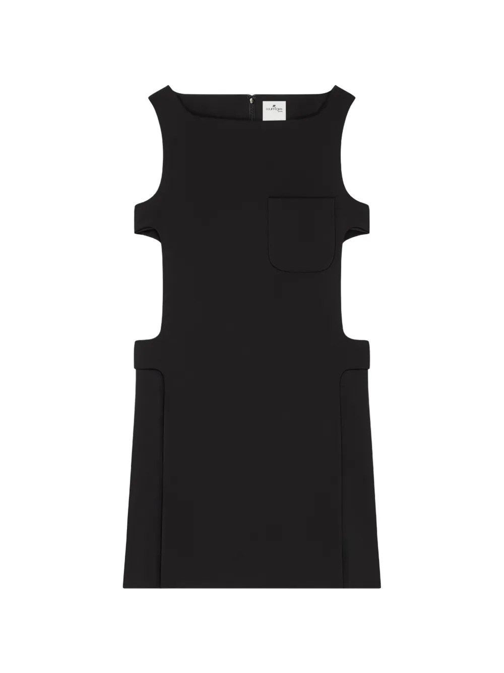 COURREGES Cut-Out Crepe Dress
