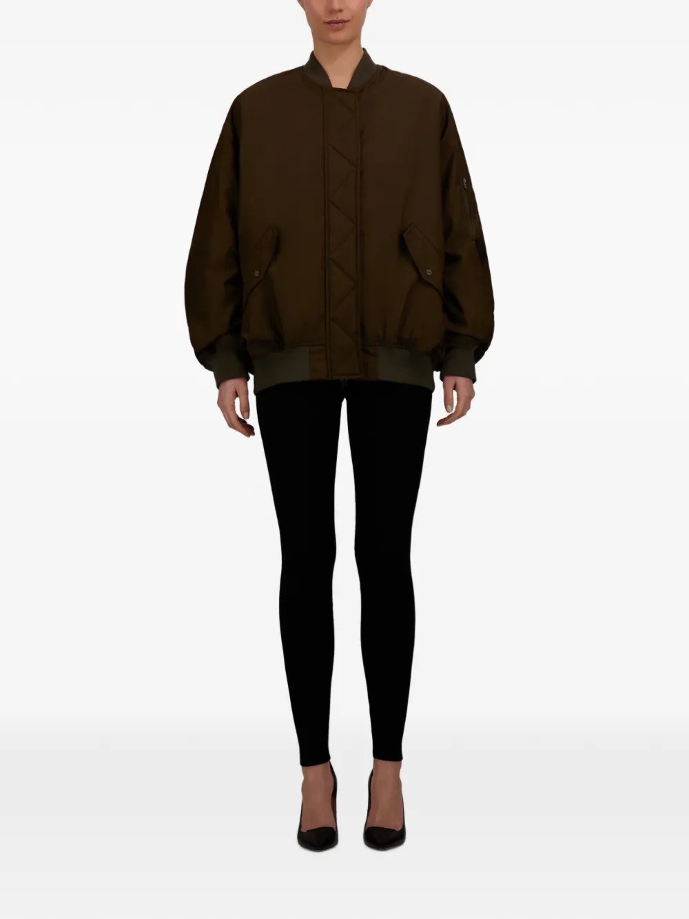 Herno Bomber Jacket In Brown