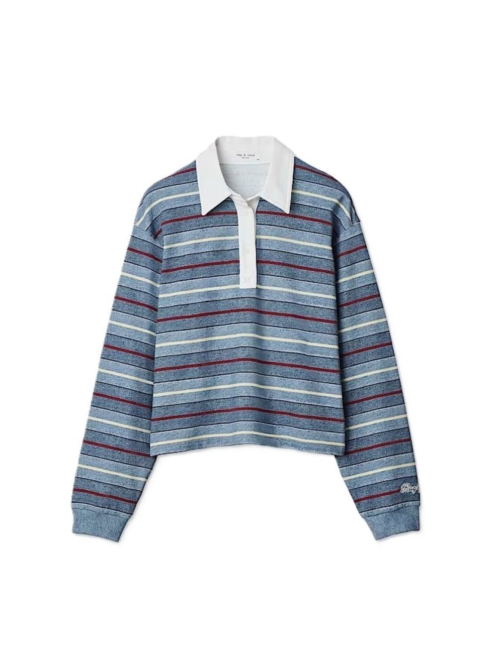 rag & bone Miramar Crop Rugby Polo