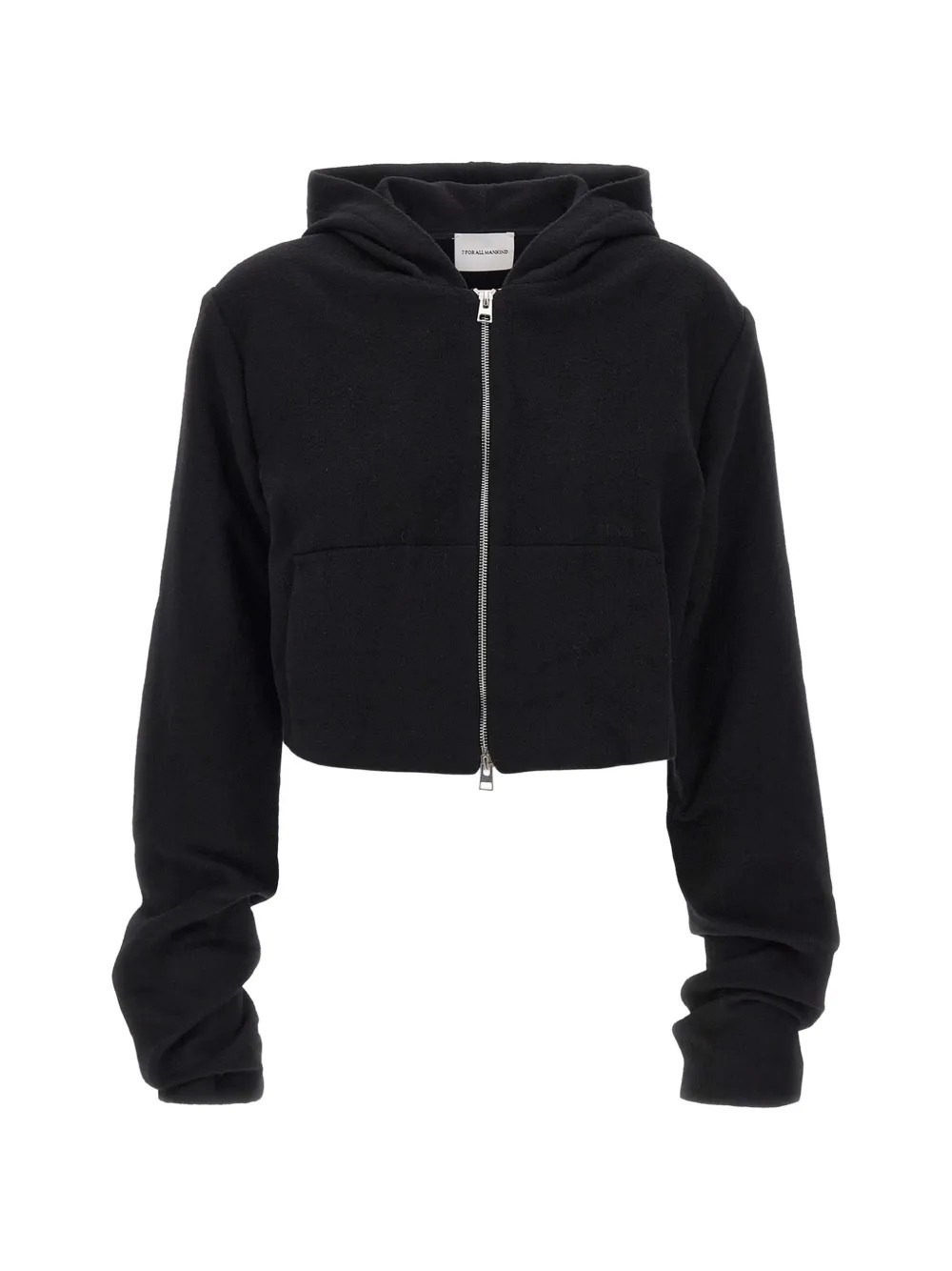 7 FOR ALL MANIKIND Rouched Zip Hoody
