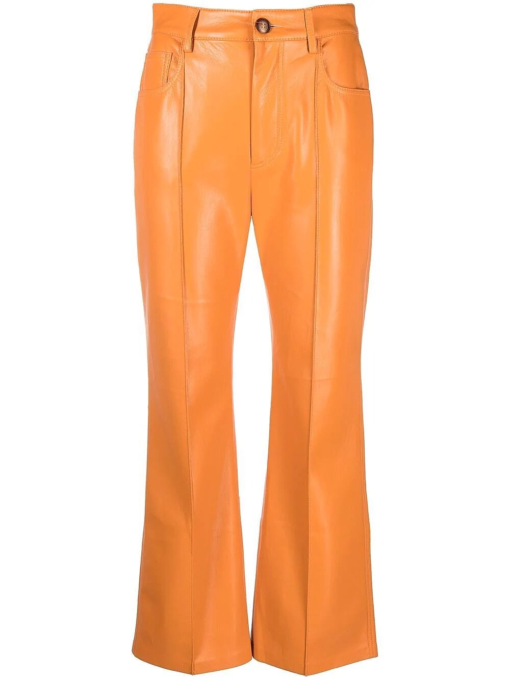 Nanushka Flared Trousers In Arancione