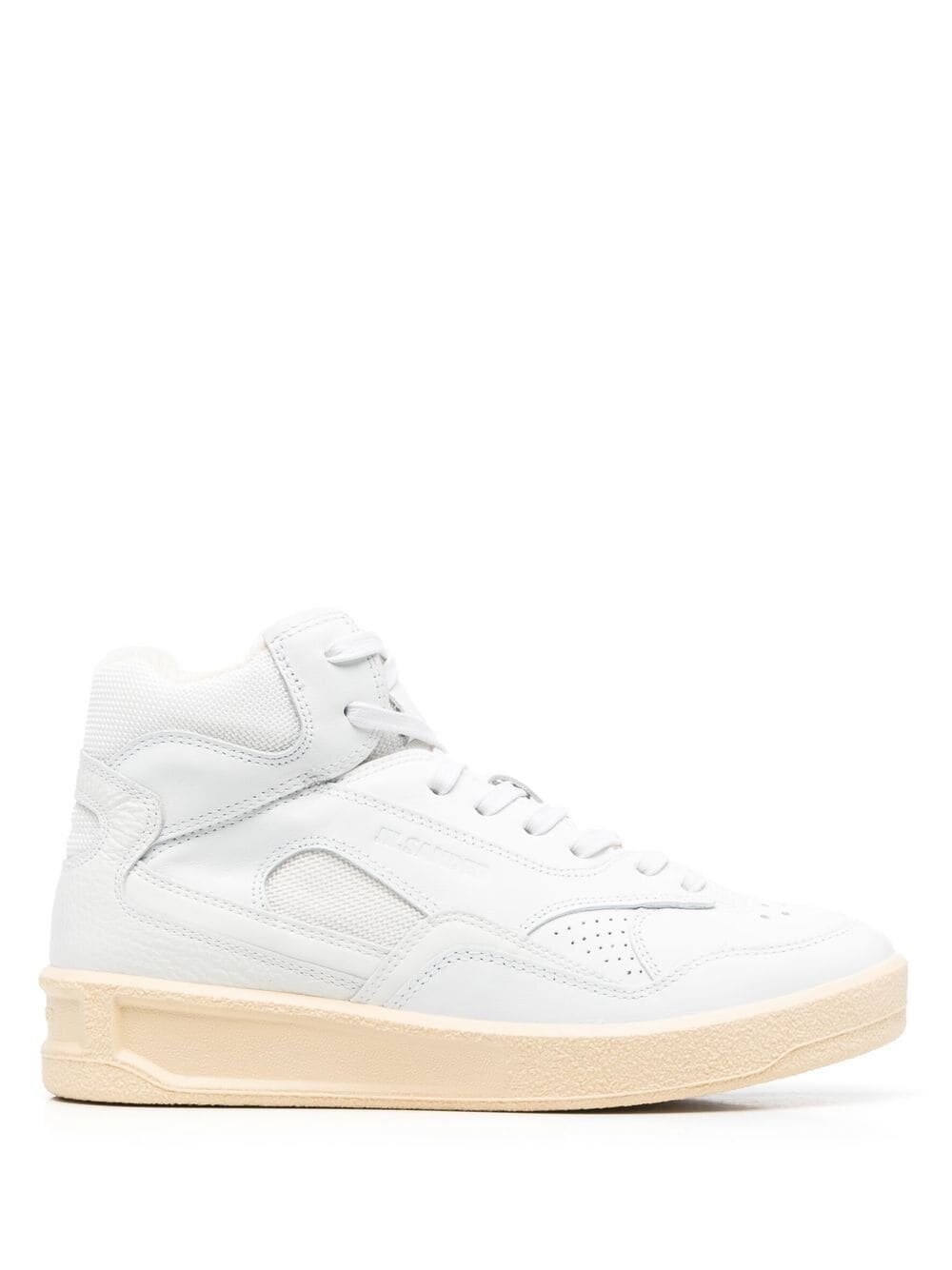 Jil Sander White High-top Sneakers In Bianco
