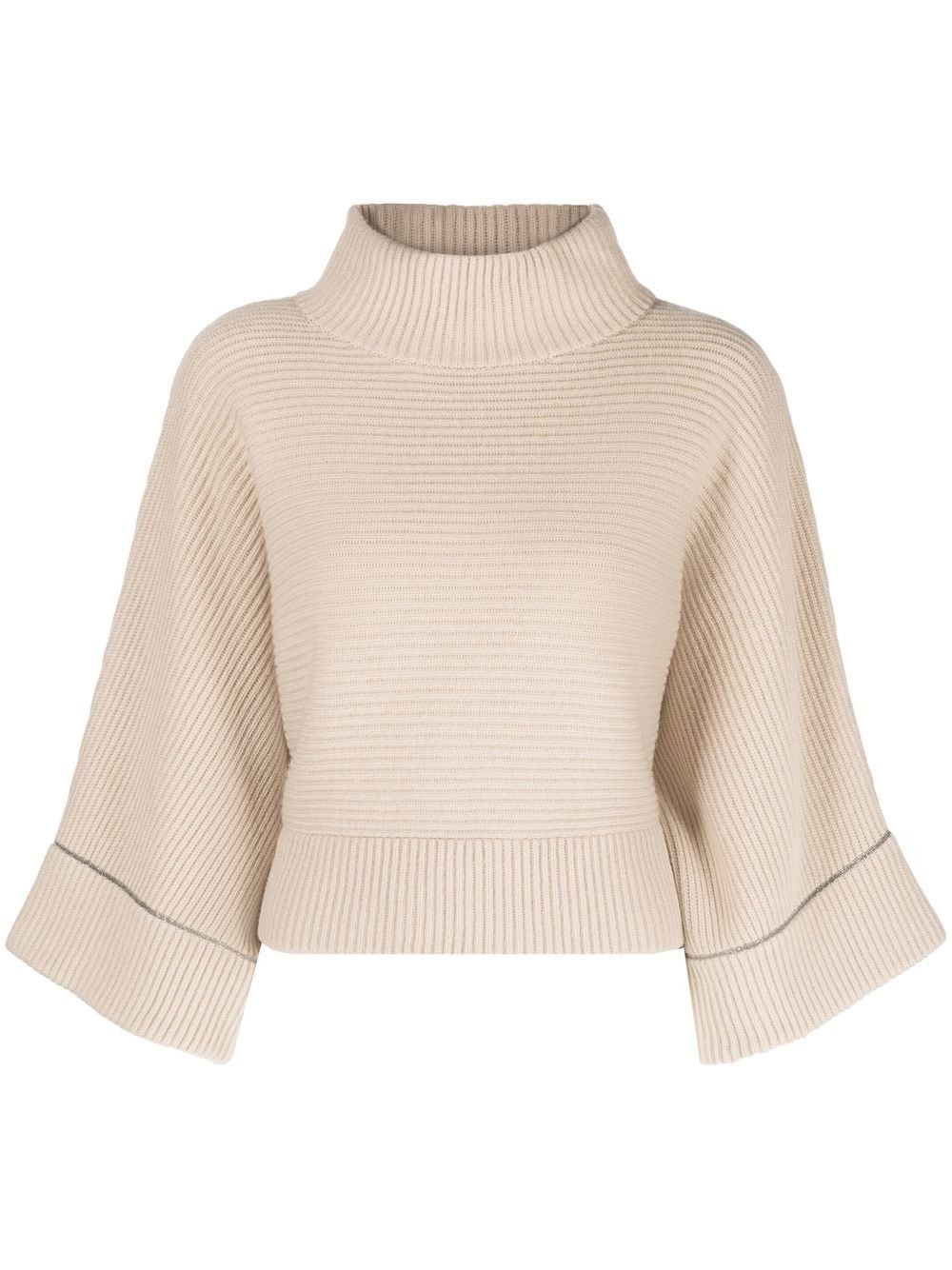 BRUNELLO CUCINELLI CRATER COLLAR SWEATER