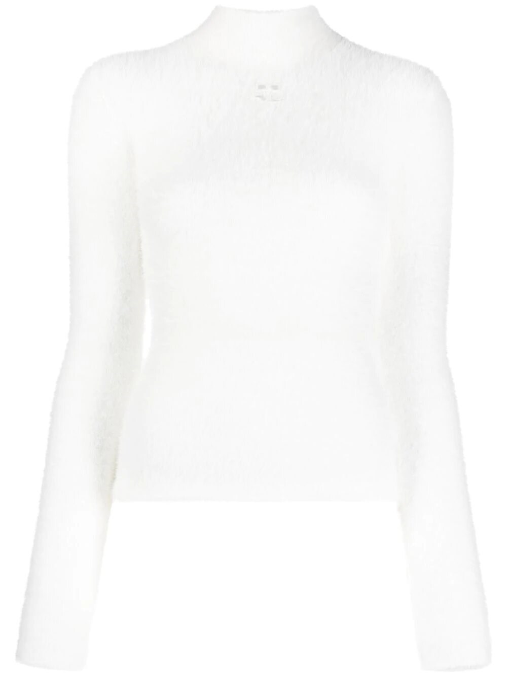 Courrèges Ribbed-knit Top In Bianco