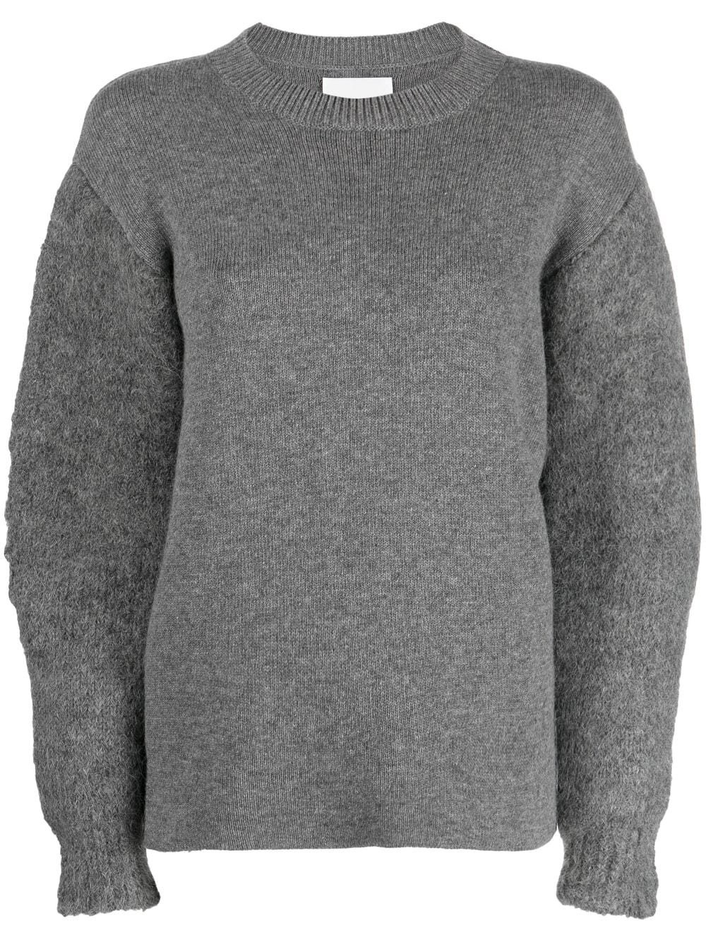 Jil Sander Crew-neck Jumper In Grigio