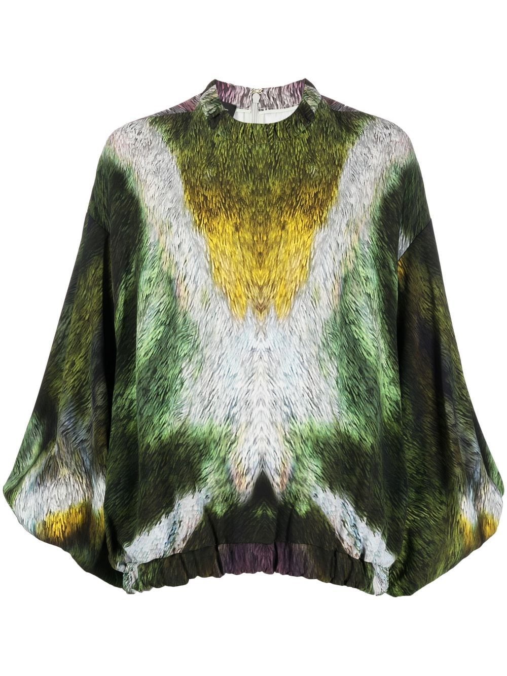 DEL CORE OPTICAL PRINT TUNIC