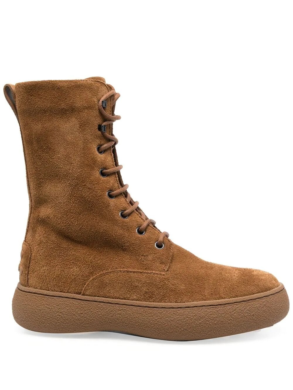 TOD'S W. G. LACE-UP ANKLE BOOTS IN SUEDE