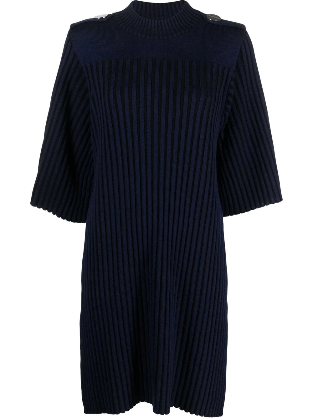 Rodebjer Ribbed Knitted Midi Dress In Blu