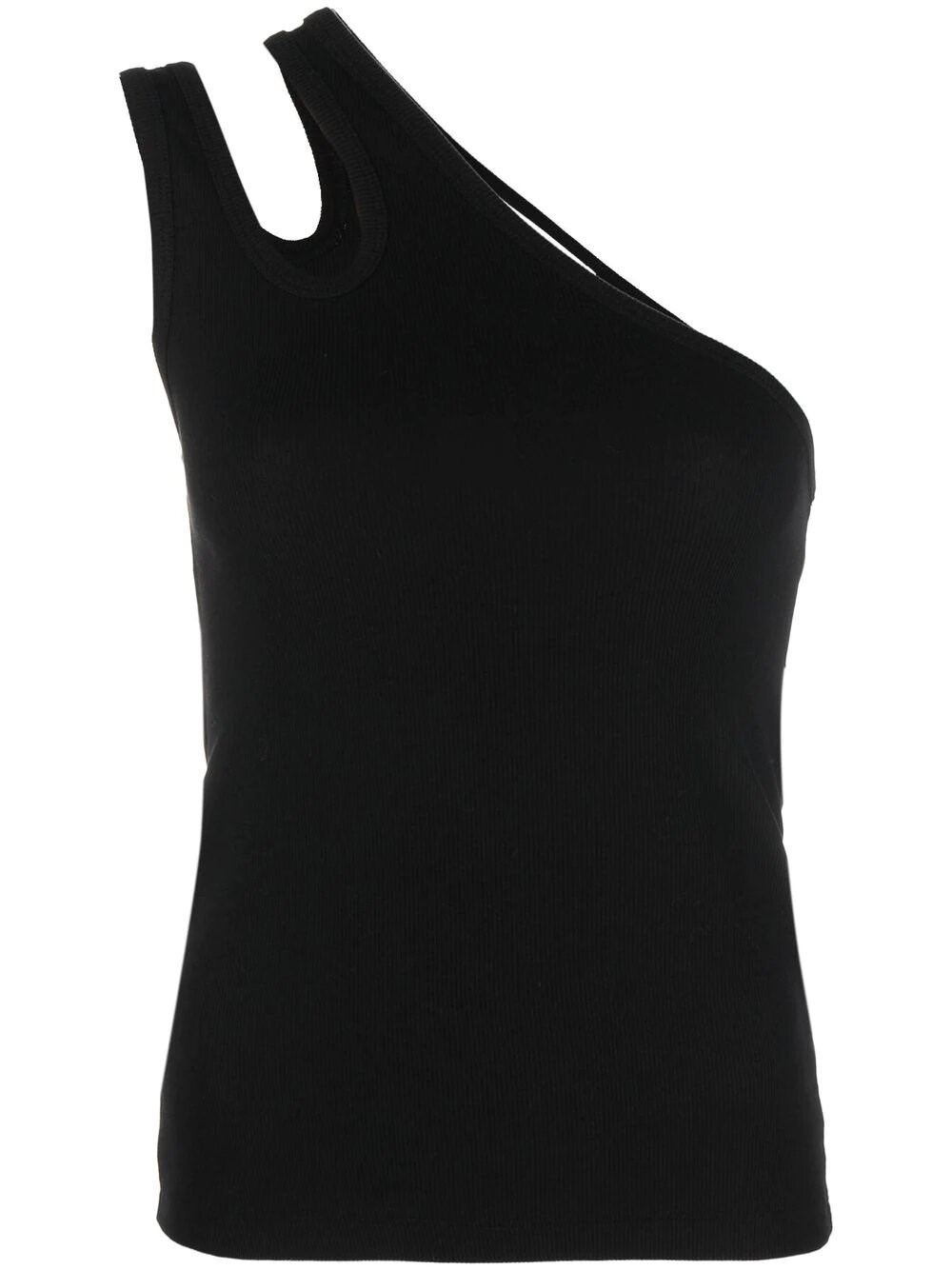 Remain Birger Christensen Tonya Cotton Blend Jersey Tank Top In Nero
