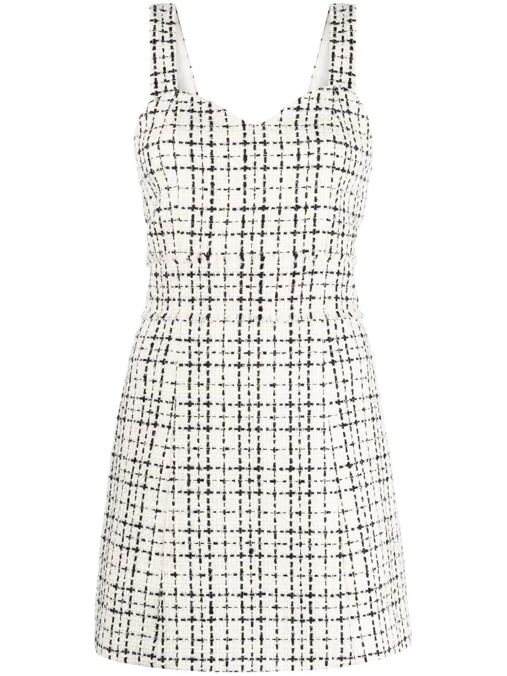 ALICE AND OLIVIA DECKER SWEETHEART NECKLINE MINI DRESS