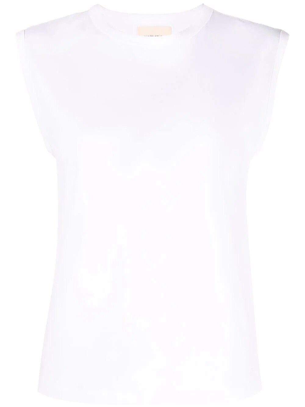 Loulou Studio Brani Sleeveless Cotton T-shirt In Bianco