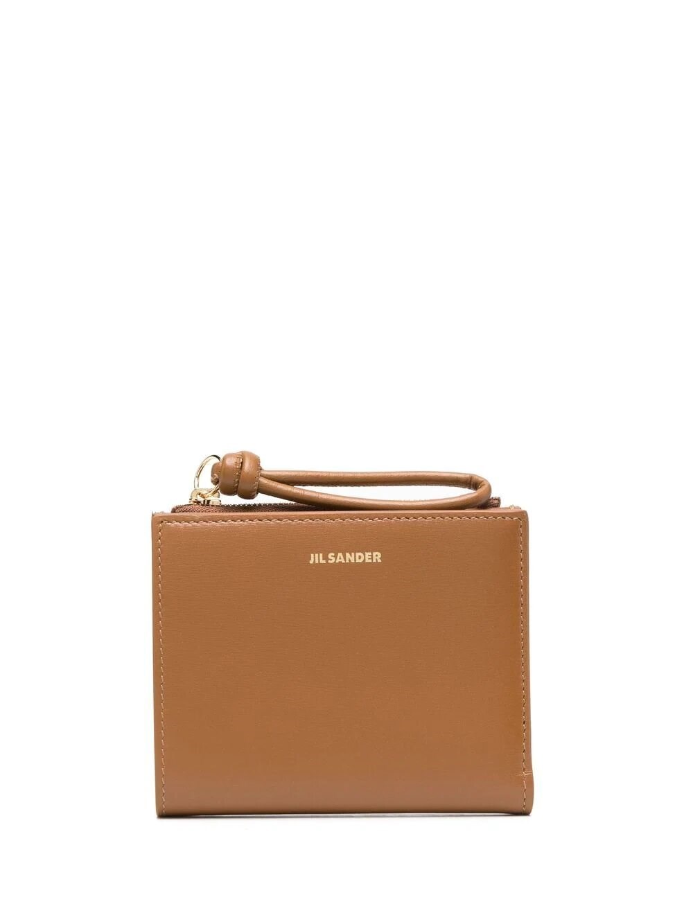 Jil Sander Tan Credit Card Wallet In Marrone | ModeSens