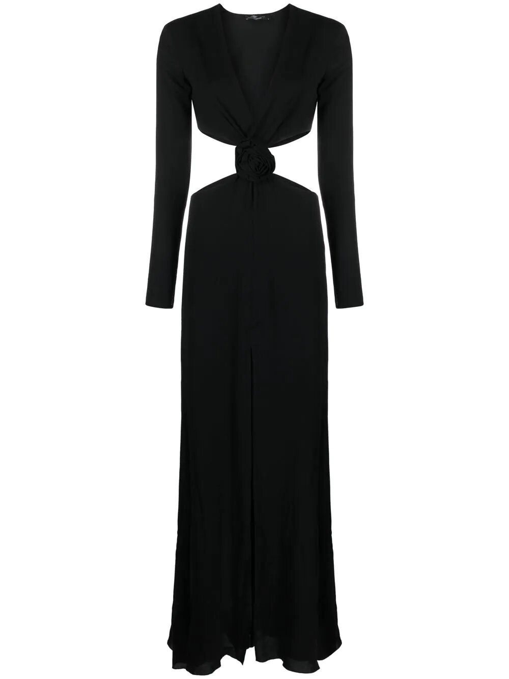 Blumarine Dress In Black Viscose | ModeSens
